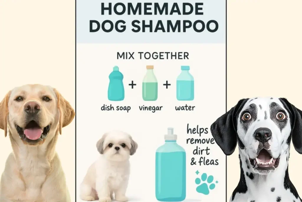 Homemade dog shampoo recipe