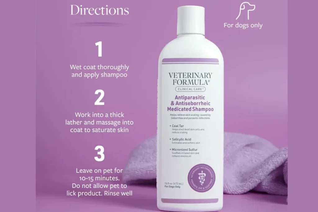Veterinary Formula Clinical Care Antiparasitic & Antiseborrheic Medicated Dog Shampoo